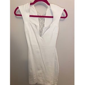 Forever 21 Tight-Fitted White Midi Dress